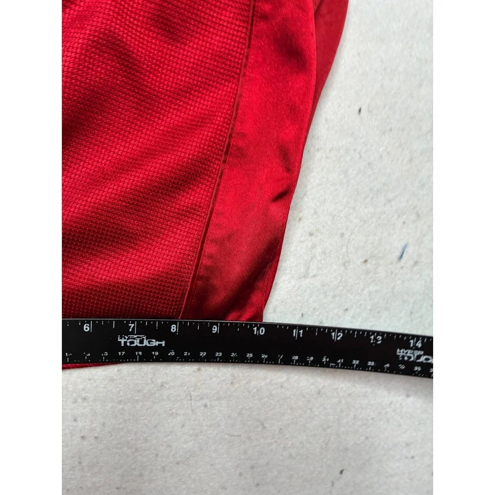Nike‎ Mens Basketball Shorts Red Mesh Athletic Gym Swoosh Logo Size Large